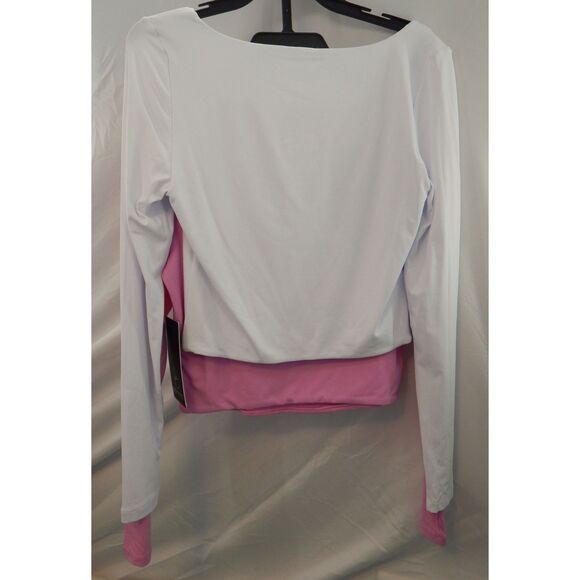 90 Degree by Reflex M/10MS Active Top Pair Contour Olivia Crop Square Neck 72.00 - Picture 2 of 10